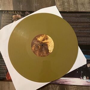 bundle of folklore and fearless TV vinyl by taylor swift